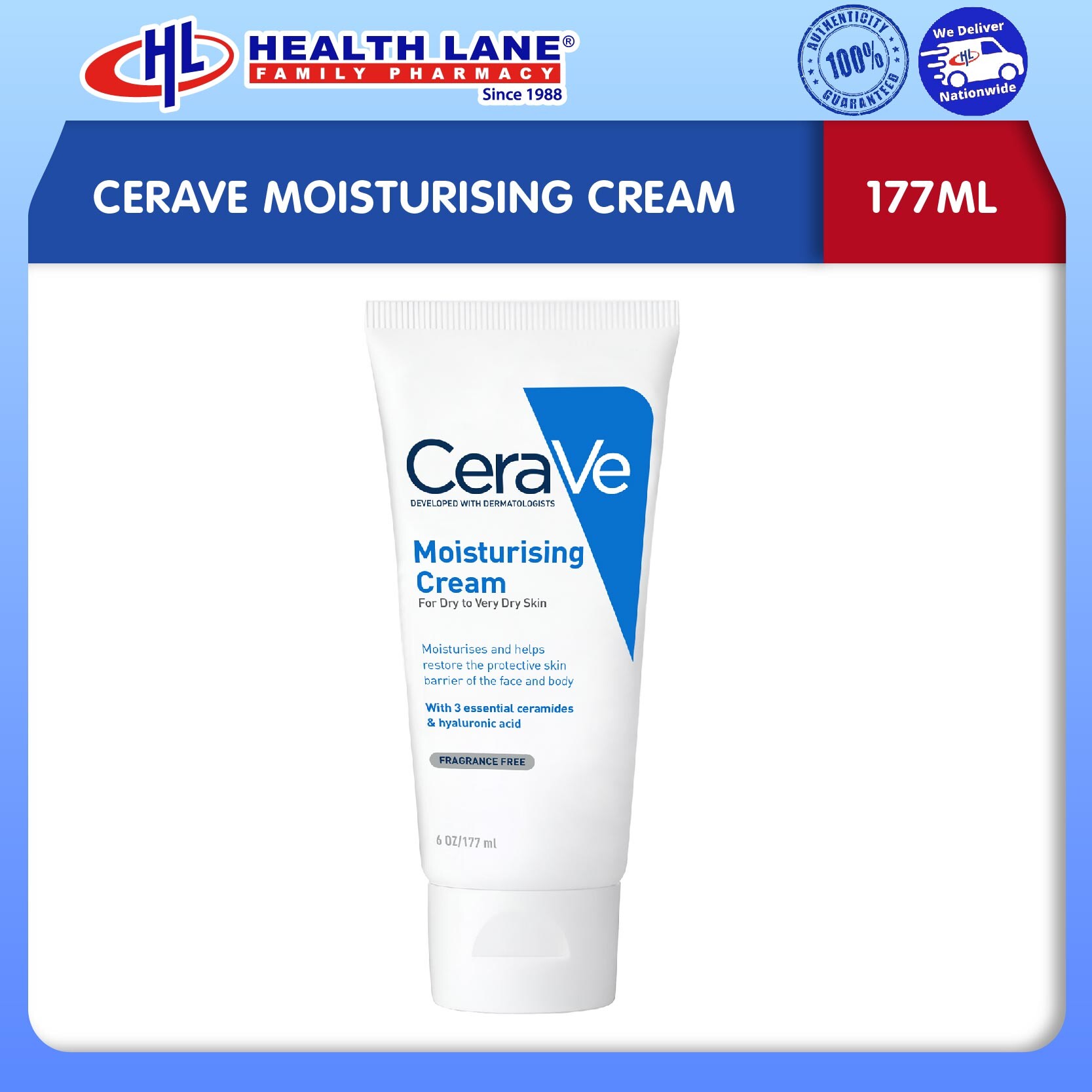 CERAVE LEMBAPURISING KRIM (177ML)